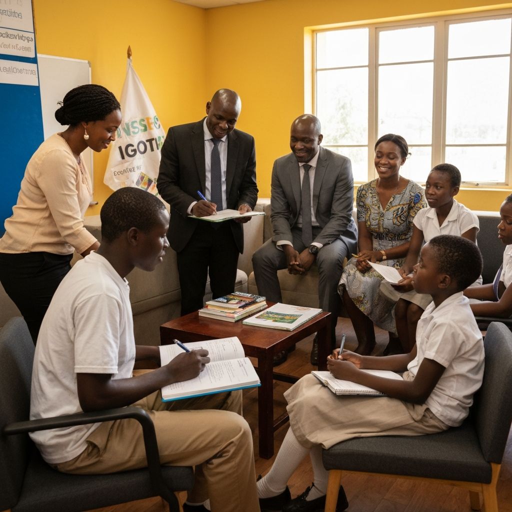 EYES Africa Initiative team working with students